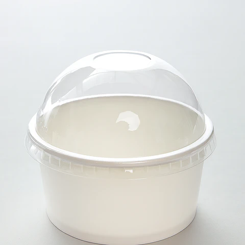 Pote polipapel para Helado con Tapa Domo 6oz