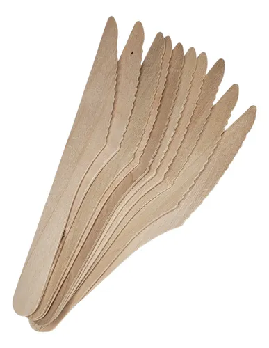 Cuchillos Desechables Madera Ecológicos Bambu