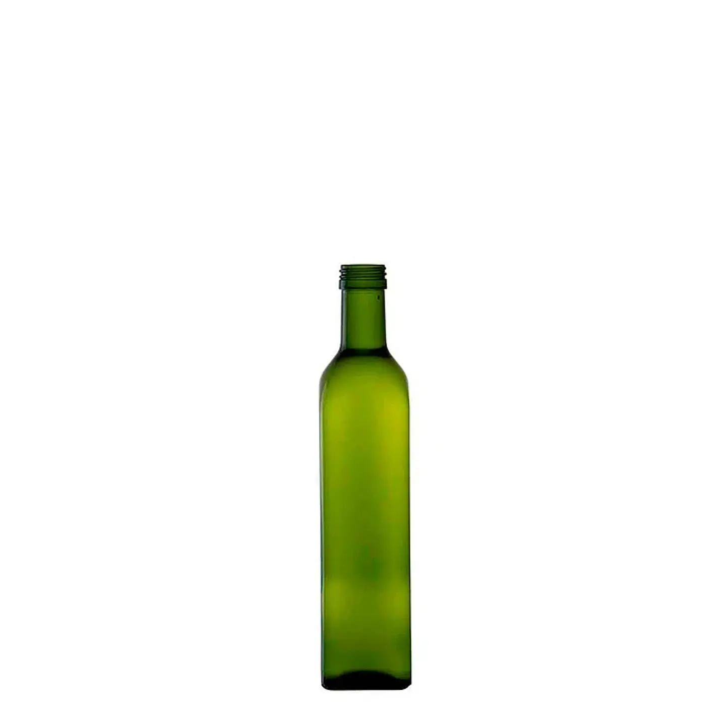 BOTELLA VIDRIO ACEITERA  500ml CUADRADA + TAPAS - PACK 35 UND. 1