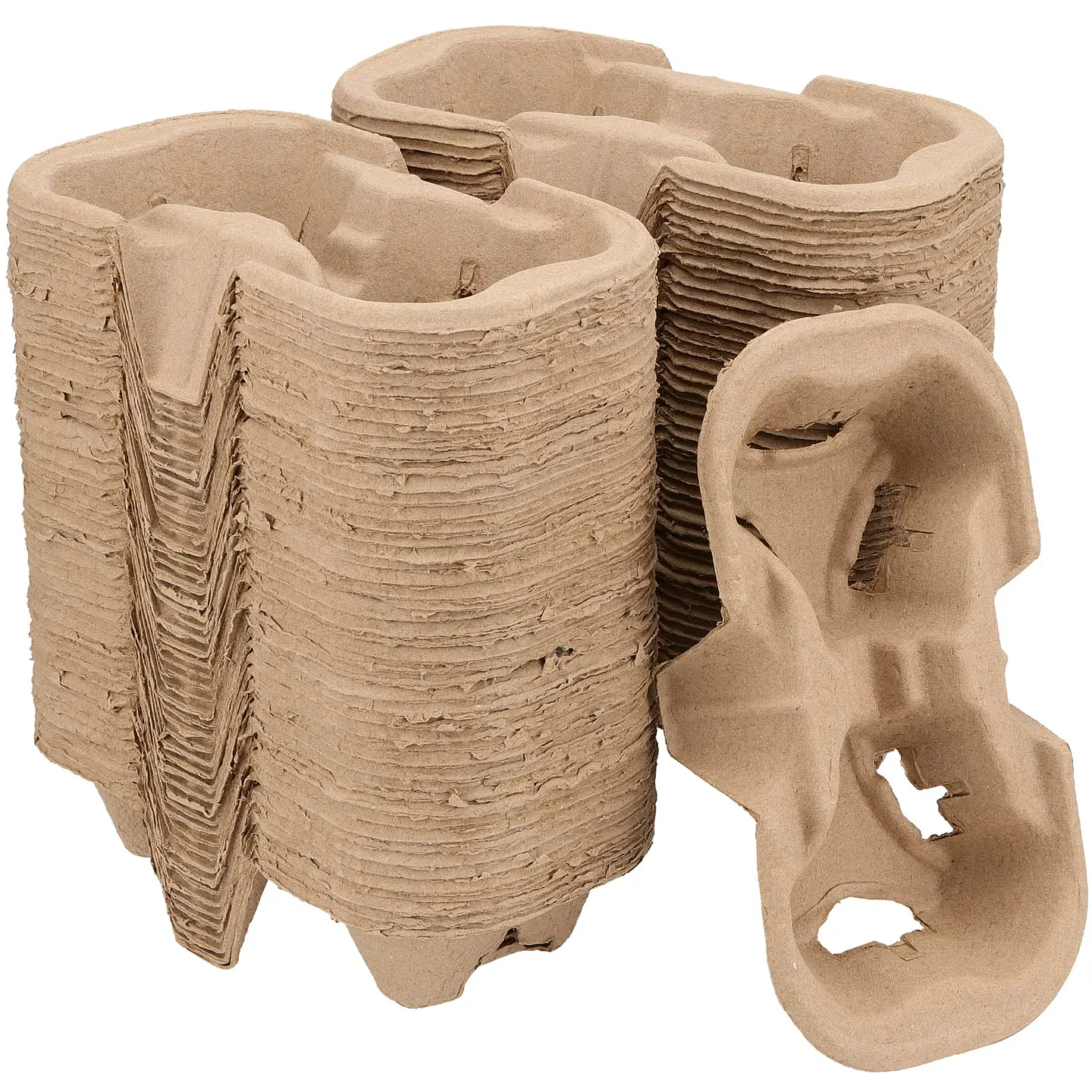 Bandeja Porta Vaso 2 Cavidades Compostable para café / bebidas 2