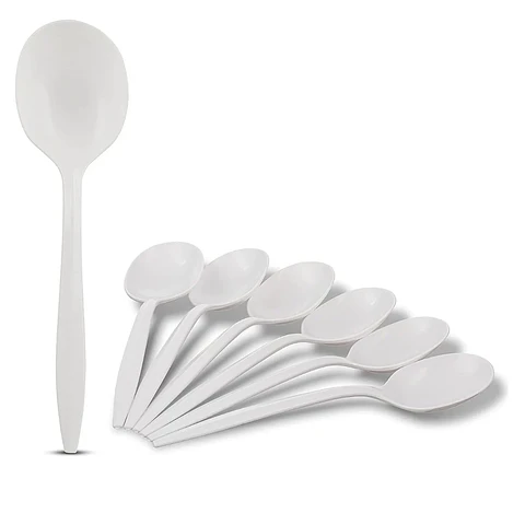 Cuchara plastica grande para sopa
