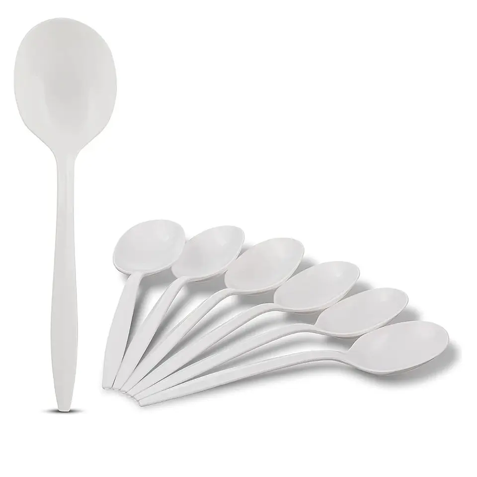 Cuchara plastica grande para sopa 1