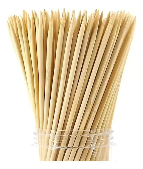 Brochetas Anticucho Palos Pincho Bamboo 250×2,5mm 