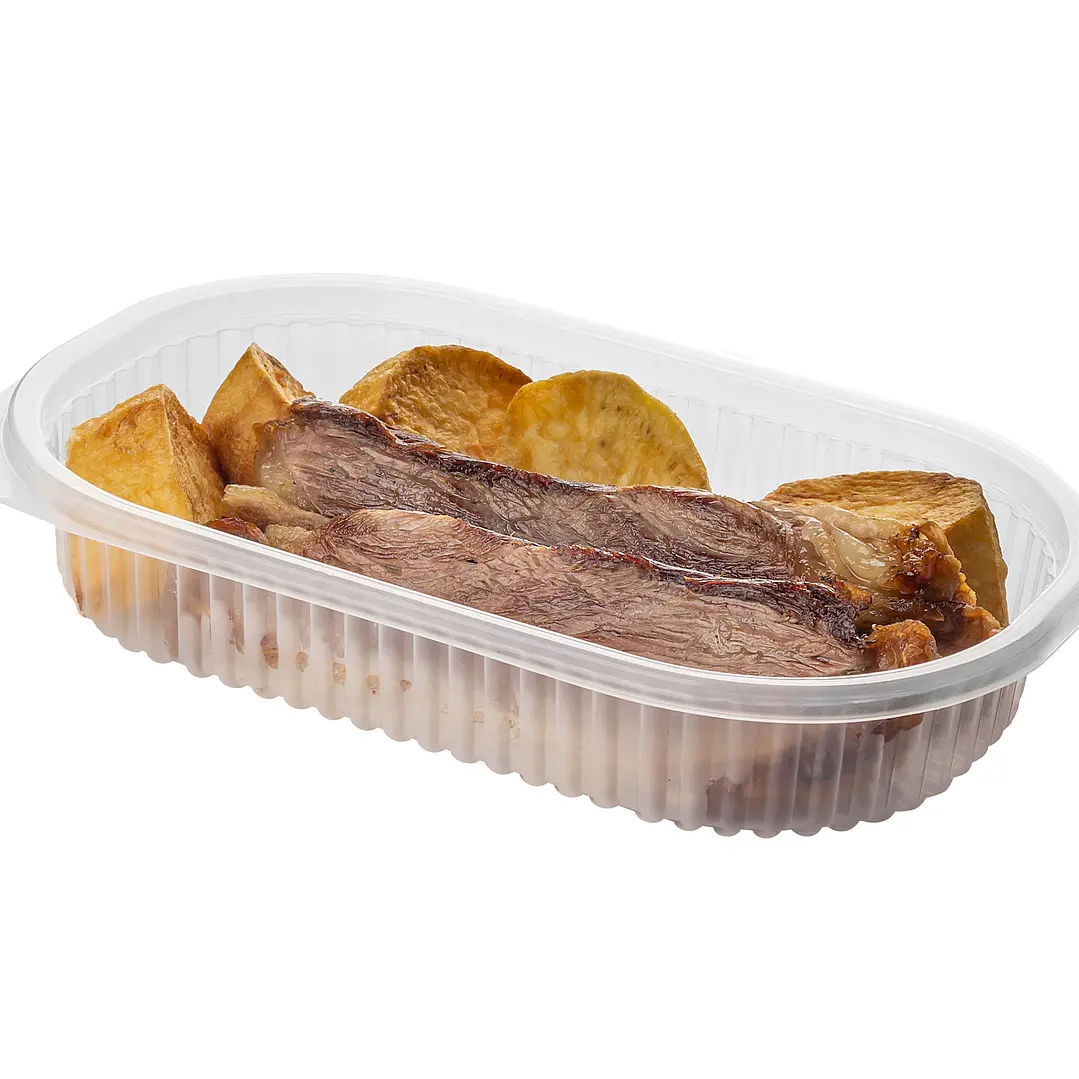 Plato Tranparente Ovalado Con Tapa 1
