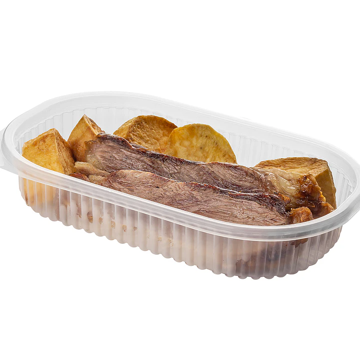 Plato Tranparente Ovalado Con Tapa 1