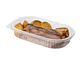 Bandeja Transparente Ovalado Con Tapa Microondeable - Miniatura 1