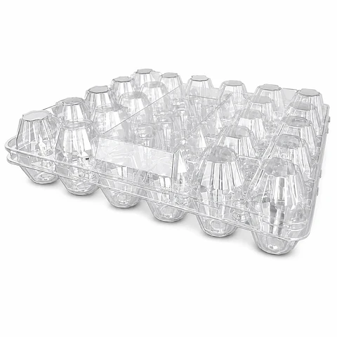 Estuche para Huevos 30 Unidades Transparente | Envase PET para Huevos |