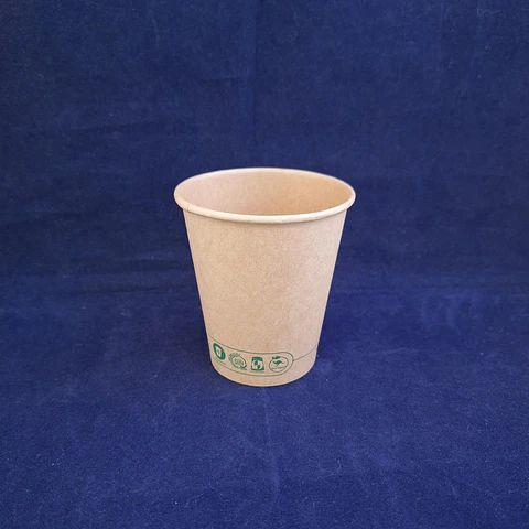 Vaso Kraft Wared Base Compostable 6 onzas Caja x 1000 Unid
