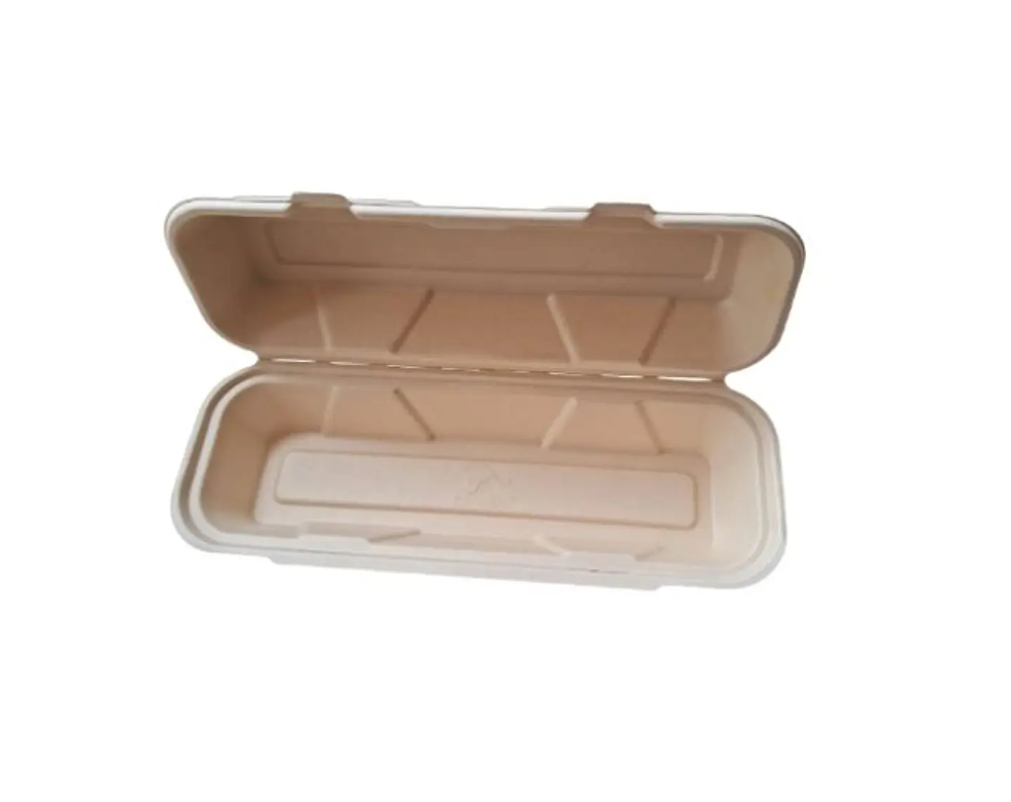 Porta Hot Dog Gramde Compostable Bagasse x 500 Unid 1