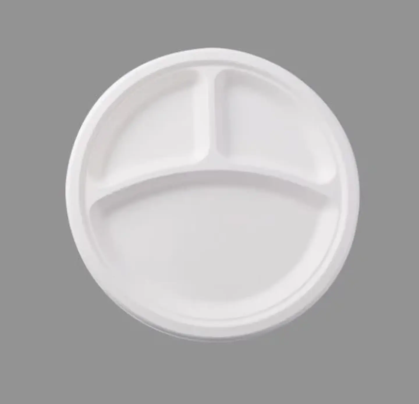 Plato 26 Cm 3 Divisiones Bagasse Compostable 1