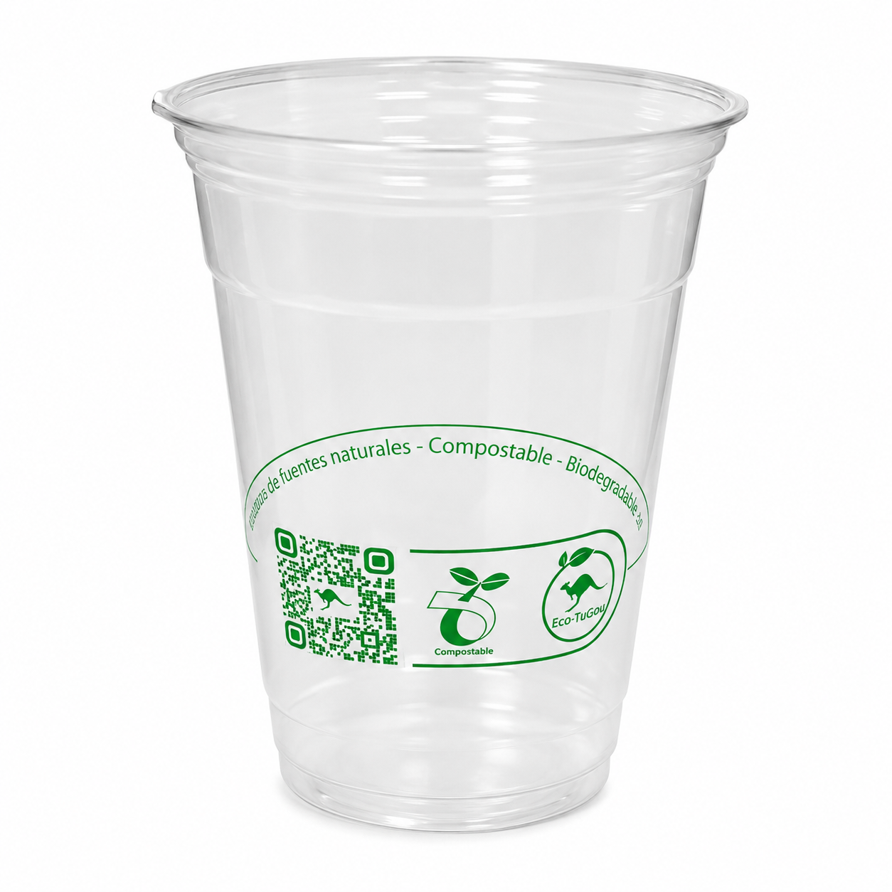 Vaso Transparente Pla Compostable 12 oz