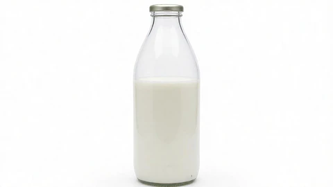 Botella Lechera 1000ml 1 litro con Tapas Incluidas