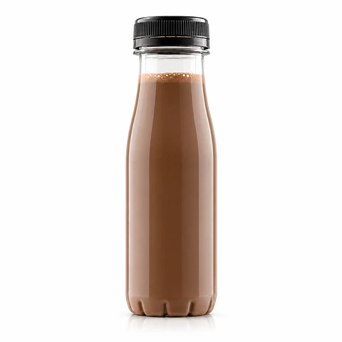 Botella PET 200 ml con Tapa Negra