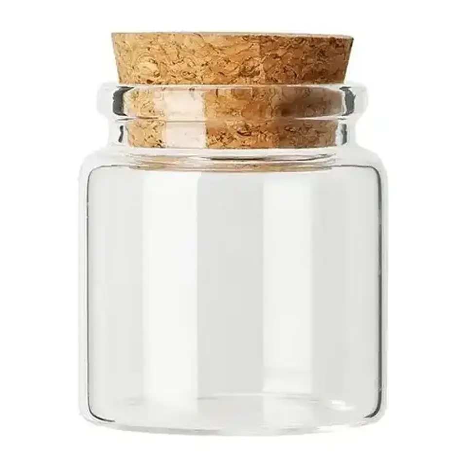 Frasco 50ml Con Tapa Corcho Pack 20 Unidades 1