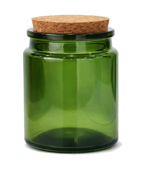 Frasco Vidrio Verde 200 ml con Corcho | Pack 20