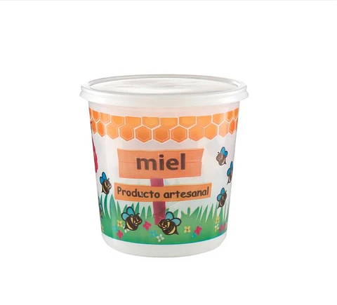 Pote para Miel 1 Kg con Tapa Impreso