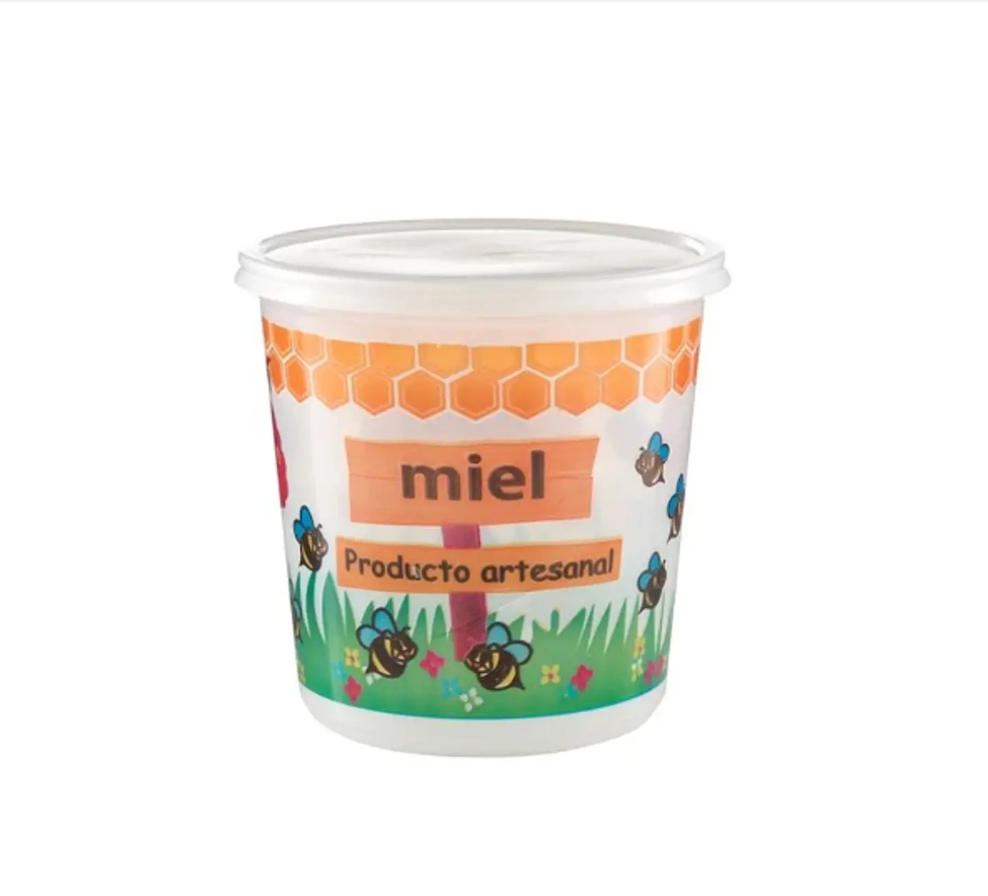 Pote para Miel 1 Kg con Tapa Impreso 1