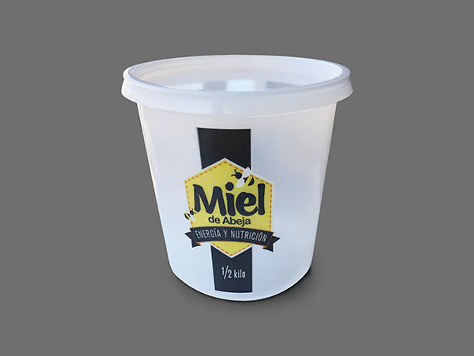 Pote para Miel 1/2 Kg con Tapa Impreso 1