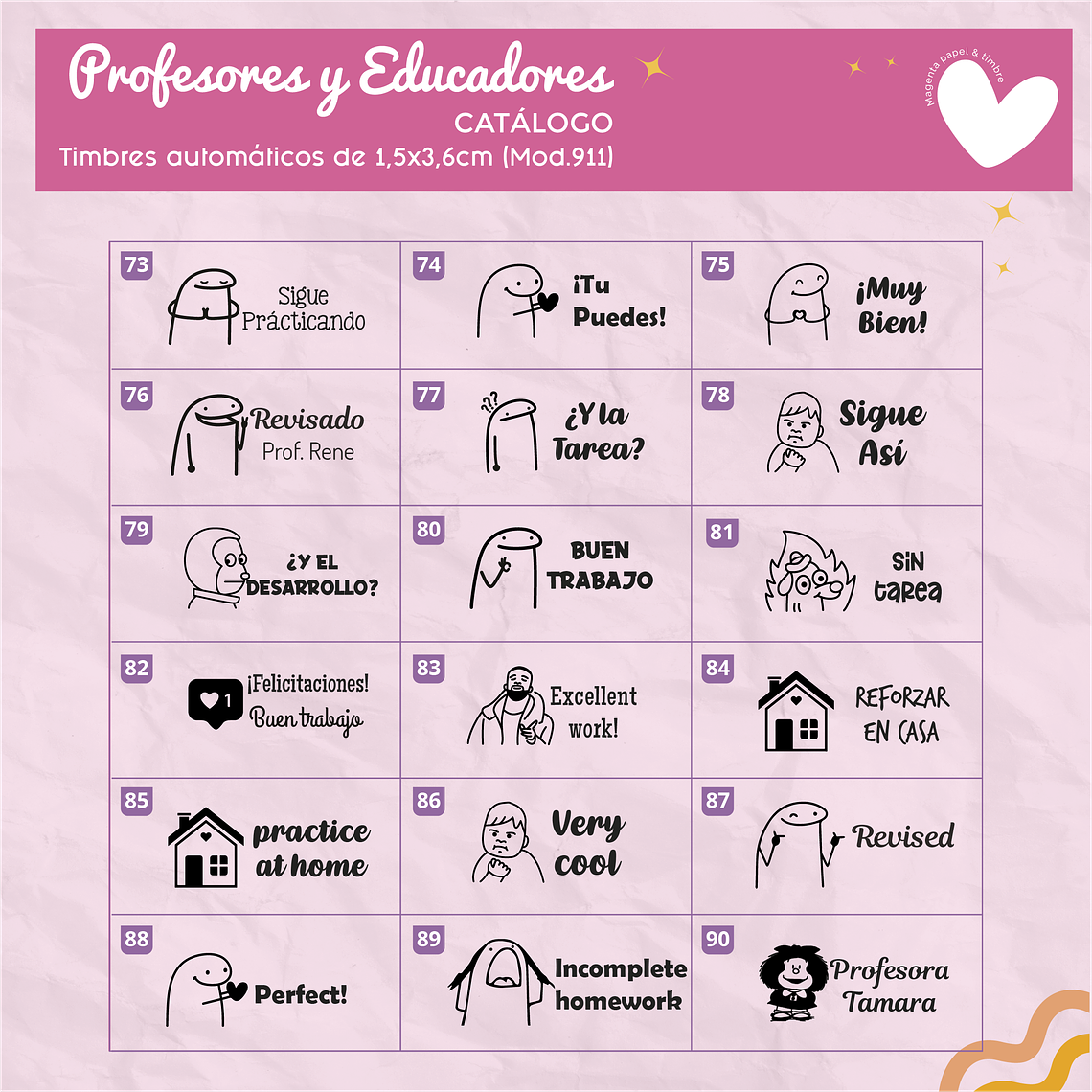 Pack 4 Timbres Motivacionales Modelo 911 6