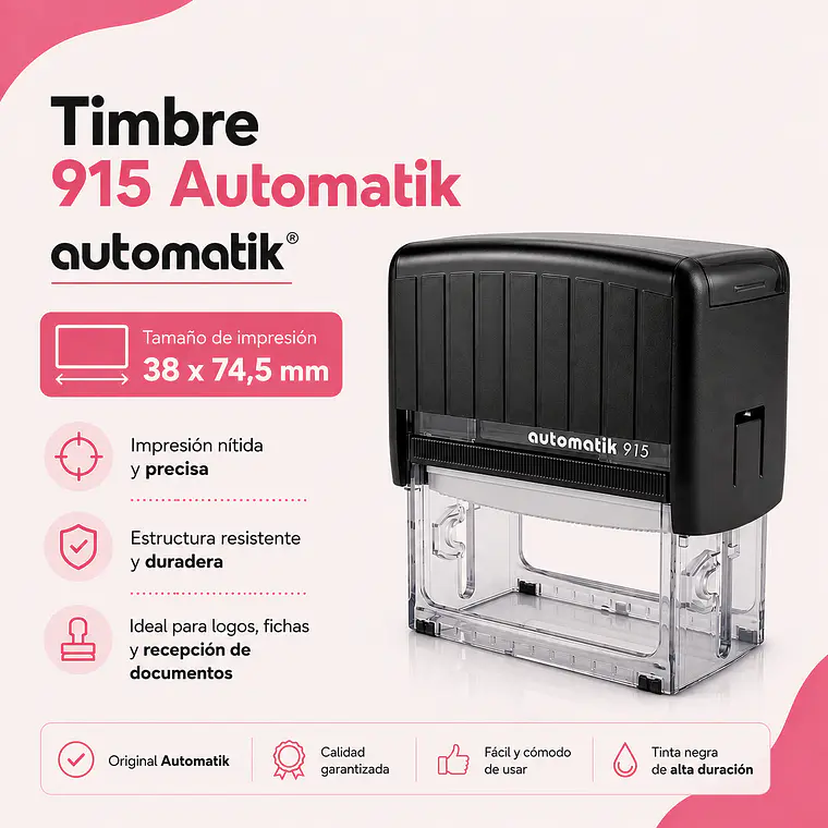 Timbre Personalizado Automatik 915 1