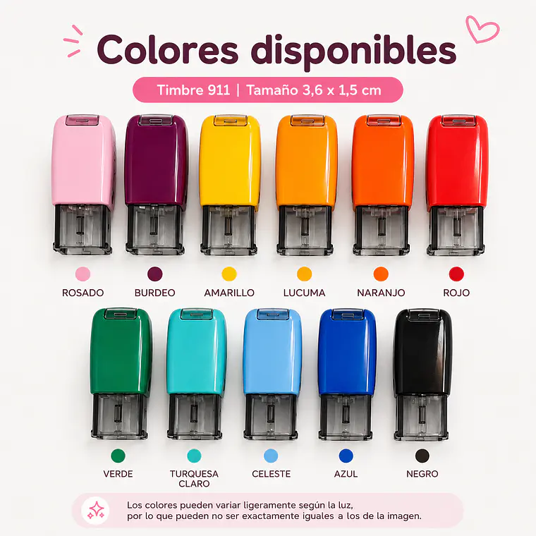 Timbre Personalizado Automatik 911, 36 X 15mm 2