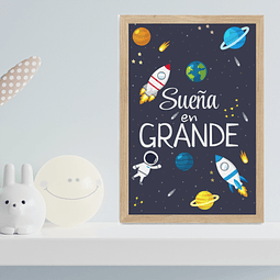 Cuadro Decorativo Infantil Sueña en Grande