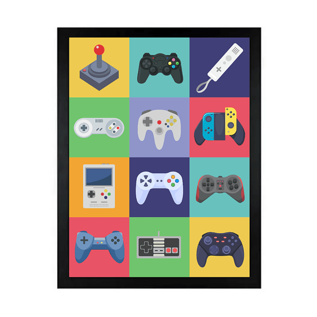 Cuadro Decorativo Gamer Mosaico