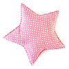 Cojín Decorativo Infantil Tela Diseño Estrella Color Rosa Lunares
