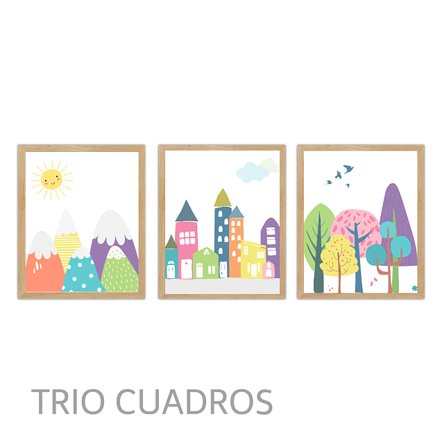 Cuadros Decorativos Nordicos Infantiles Diseño Paisajes