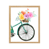 Cuadro Decorativo Bicicleta y Flores