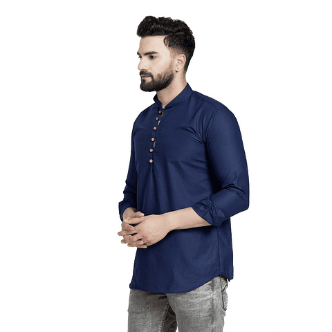 Kurta Hombre Azul Marino 