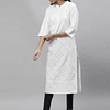 Kurta Blanca Algodón 