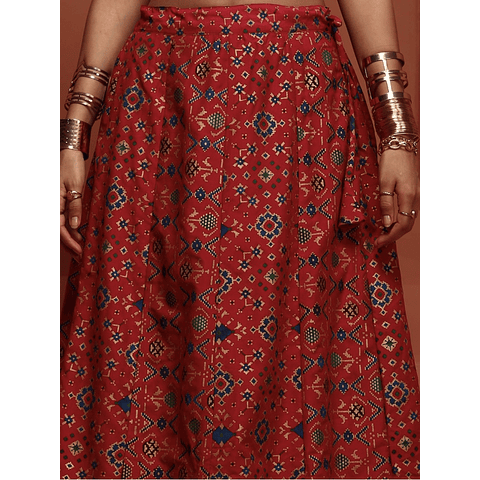 Choli Lehenga Algodón 