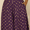 Pantalón Palazzo Seda Morado 