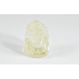 Ganesh de Libyan Desert Glass Tallado 