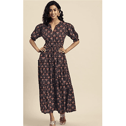 Vestido Algodón Estampado