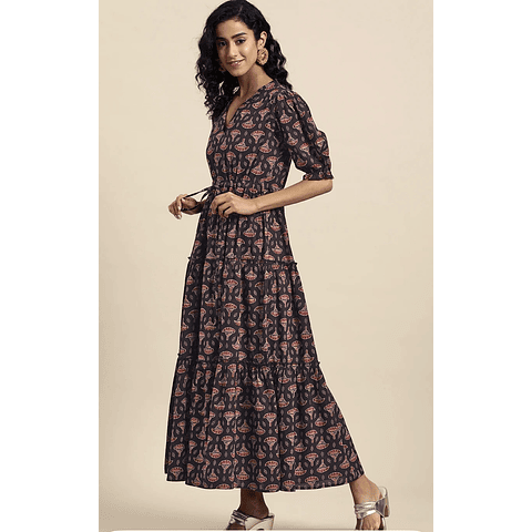 Vestido Algodón Estampado