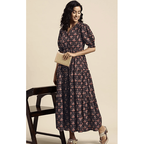 Vestido Algodón Estampado