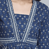Vestido Azul Algodón Estampado 