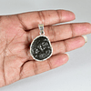 Colgante Plata Moldavita Bruto 10,2 Gramos