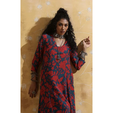 Conjunto Anarkali Algodón 