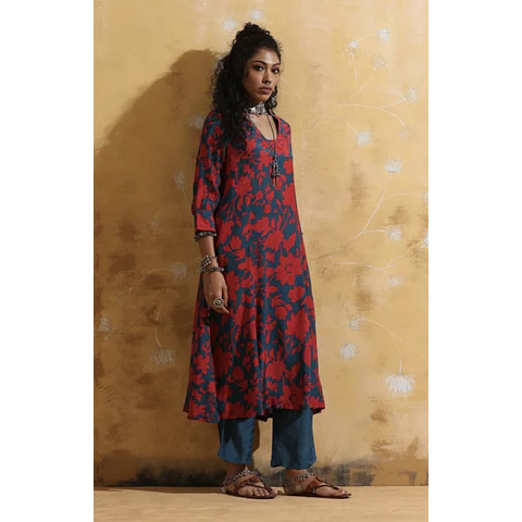 Conjunto Anarkali Algodón 