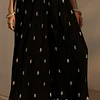 Conjunto Seda Kurta Bordada 