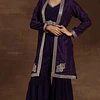 Conjunto Morado Bordado