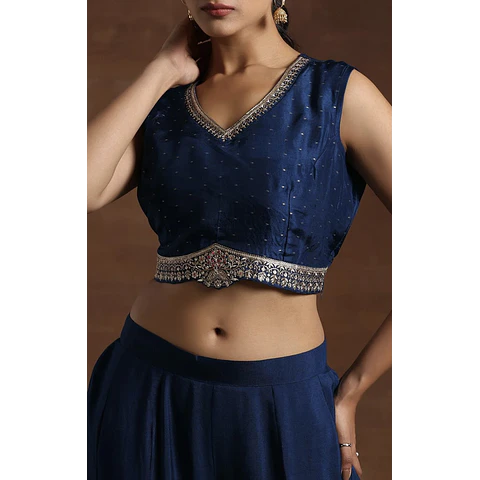 Conjunto Seda Azul 