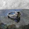 Anillo Moldavita Facetada 
