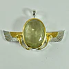 Colgante Alado Libyan Desert Glass 