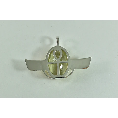 Colgante Alado Libyan Desert Glass 