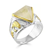 Anillo Plata Osiris Libyan Desert Glass