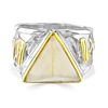 Anillo Plata Osiris Libyan Desert Glass